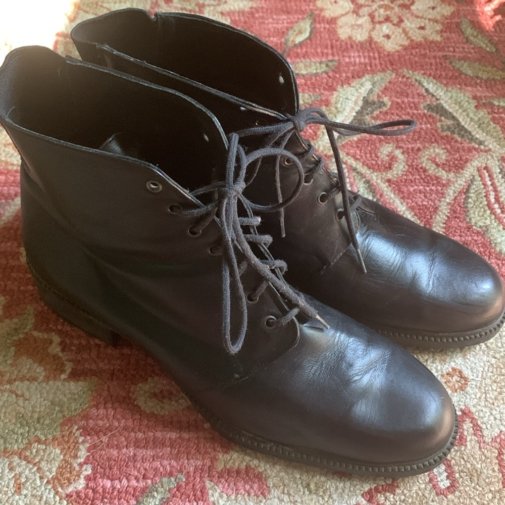 Kenneth Cole Black leather lace up Boots - Picture 13 of 15